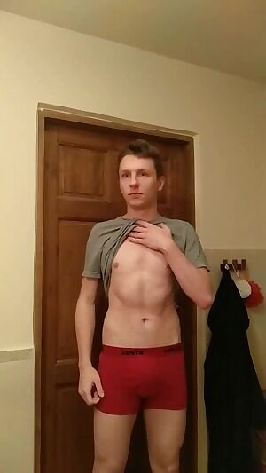 Just my soft cock popping out