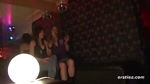 Making friends at the club.