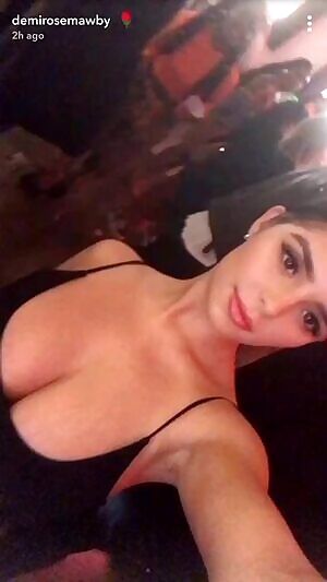 Demi boob grab