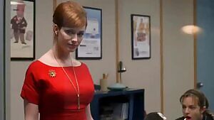 Christina Hendricks shows off insanely fat juicy ass
