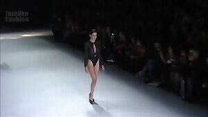 See-through strutting on the catwalk