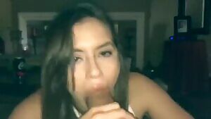 She really wants to suck out every drop