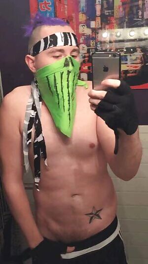 My big cock before a costume party.