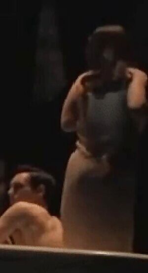 Emilia Clarke live on stage.