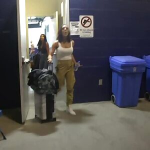 Gif compilation of Peyton Royce's big tits on WWE Ride Along