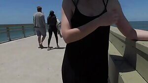 A quick flash at the pier