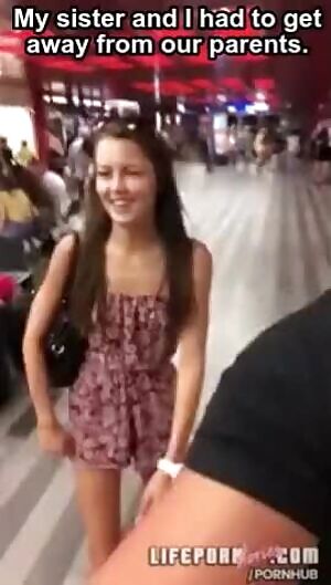 Fucked my sister on the train.