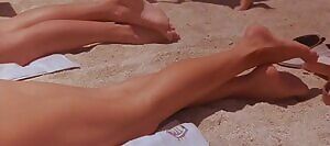 Lea Thompson naked sunbathing plot from 