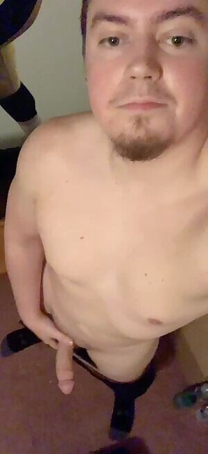 Stroking my cock while I think of you