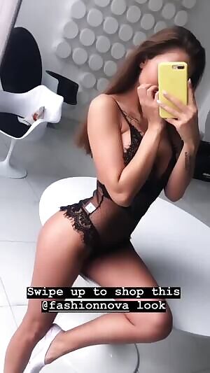 Hot in lingerie