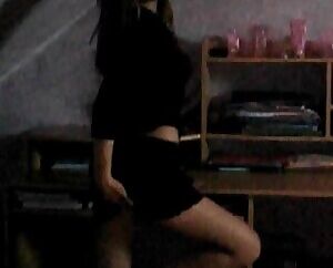 Cuty in her bedroom flash her boobs